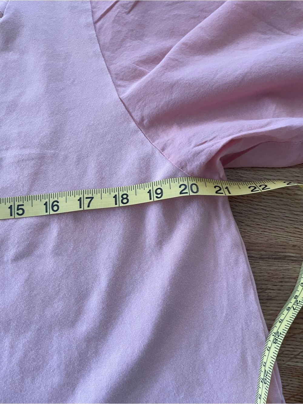 LC Lauren Conrad Soft Pink Square-Neck Blouse with Pintuck Sleeves - Picture 7 of 9